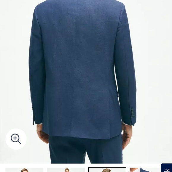 Brooks Brothers 100% wool navy blue explorer Fitzgerald fit size 40L - Picture 7 of 7